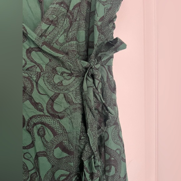 Disturbia Ophidia Snake Print Cami Midaxi Wrap Dress - Picture 11 of 11